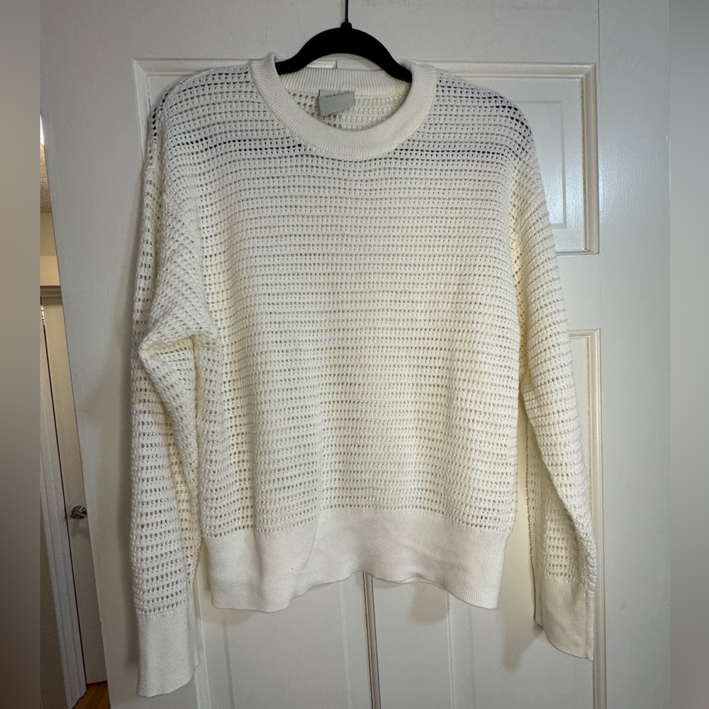Varley Kershaw Knit Sweater in Egret - Picture 8 of 10